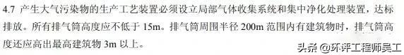 各行业烟囱(排气筒)的环保高度要求及具体依据汇总