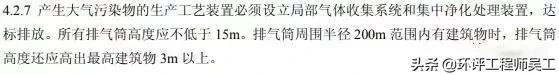 各行业烟囱(排气筒)的环保高度要求及具体依据汇总