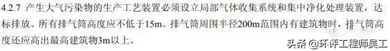 各行业烟囱(排气筒)的环保高度要求及具体依据汇总