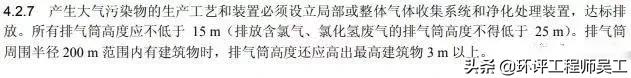 各行业烟囱(排气筒)的环保高度要求及具体依据汇总